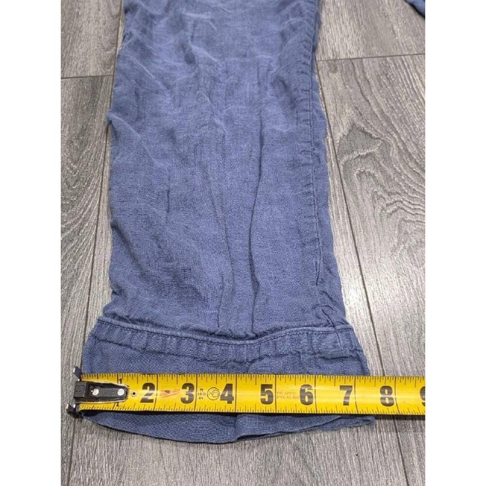 Serena and Lily Positano Linen Sleep pants Blue Medium A006442 - Picture 3 of 10